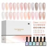 CC7 CANNI מזוודה – קולקציית גווני ניוד שקפקפים! 30 בקבוקים לק ג'ל 9 מ"ל Hema free