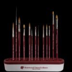 מעמד סיליקון למכחולים מעוצב ROSEWOOD